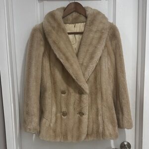 Vtg Grandella Sportowne Faux Fur Jacket EUC